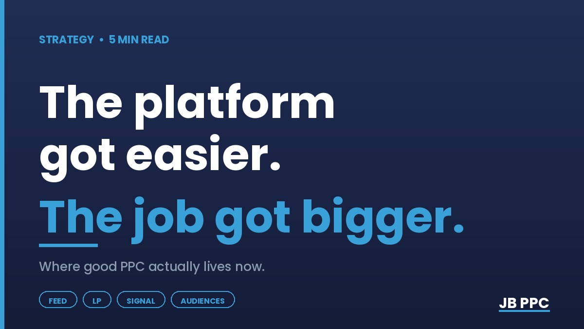 Why good PPC happens outside Google Ads now